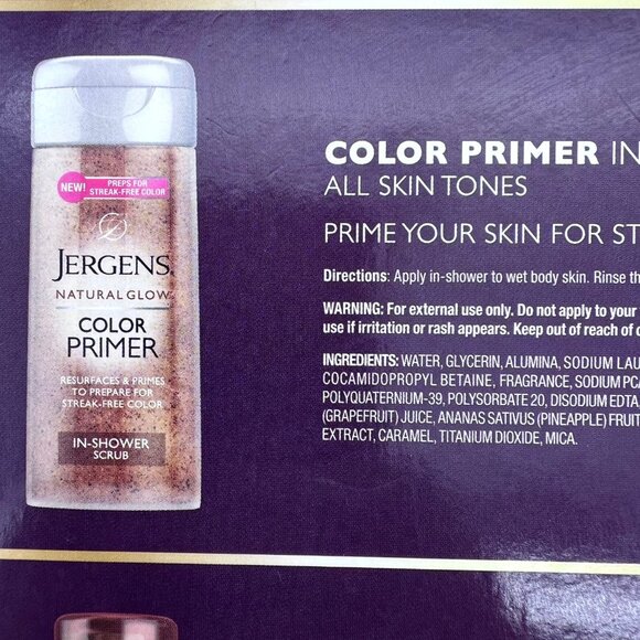 Jergens Natural Glow Exclusive Tanning Collection Light Bronze Sunless Gold New - Picture 8 of 14